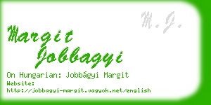 margit jobbagyi business card